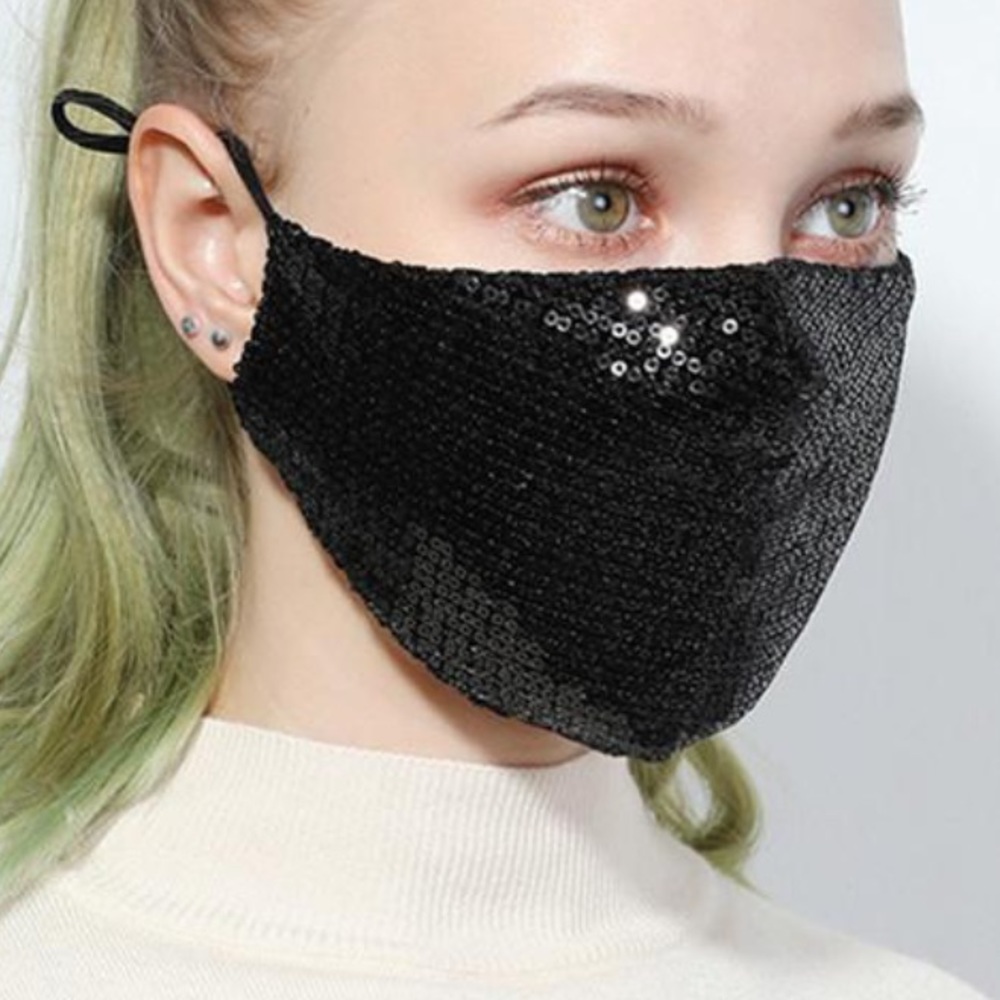 Sequins Adult Face Mask Washable Reusable